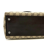 Gucci GG Supreme Tote Leather Beige Brown — view 4