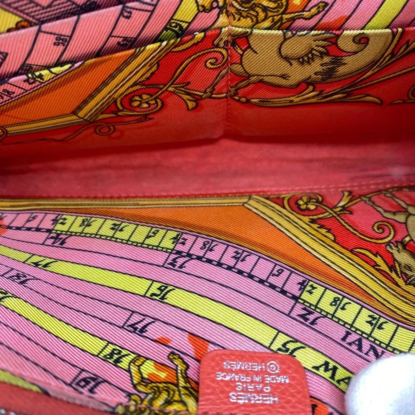Hermes Wallet Silk in Azap Taiyo Pink — view 8