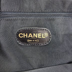 Chanel CC Logo Gold Tote Suede — view 6