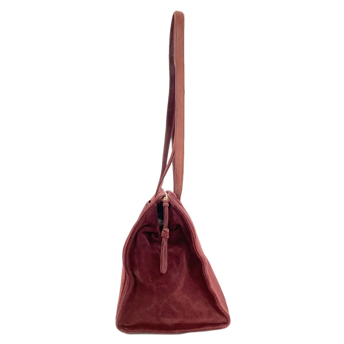 Chanel CC Logo Gold Tote Suede — view 3
