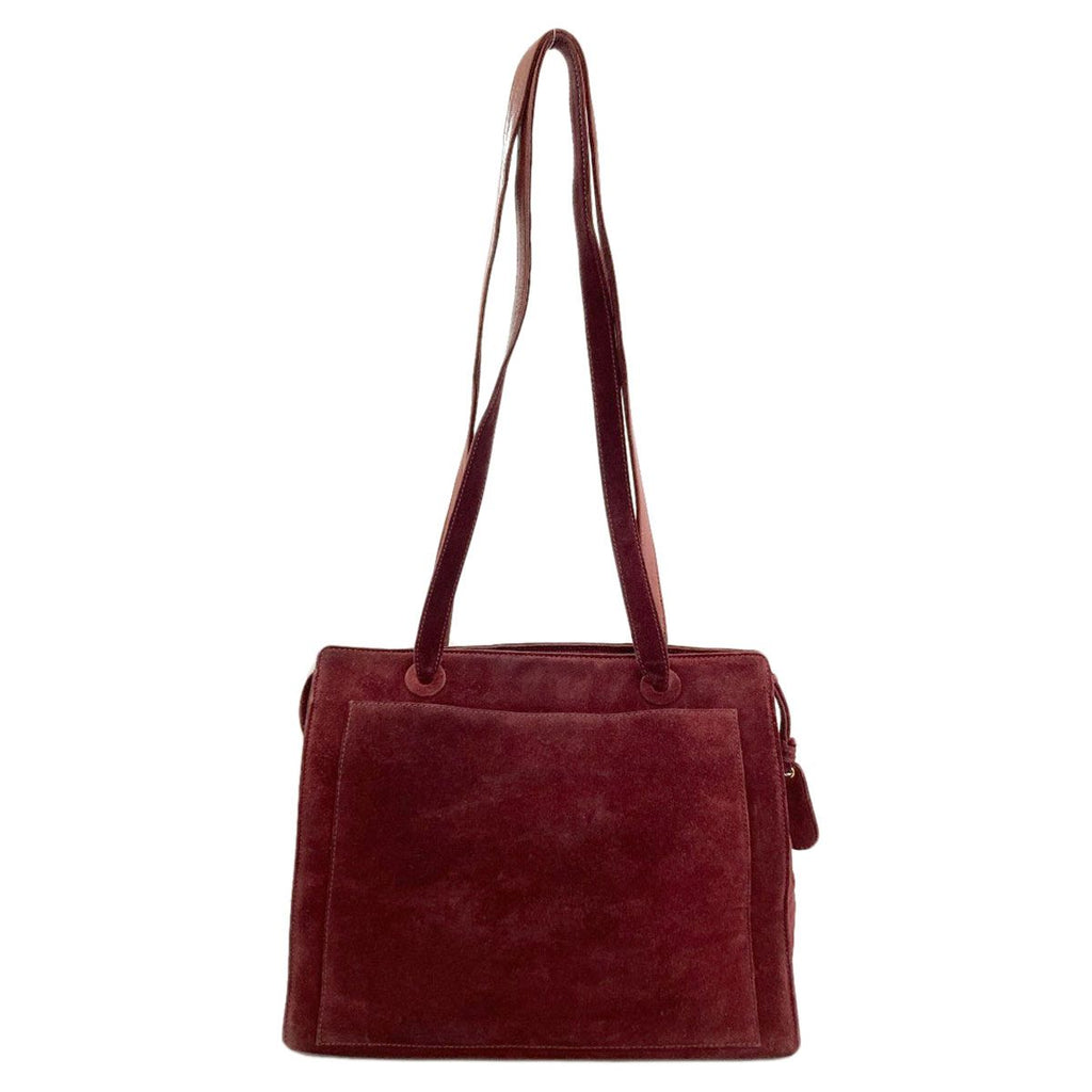 Chanel CC Logo Gold Tote Suede — view 2