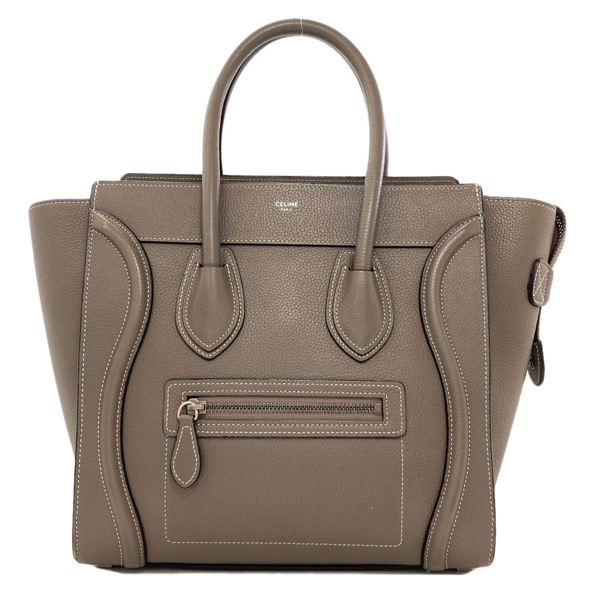 Celine Luggage Micro Handbag Leather