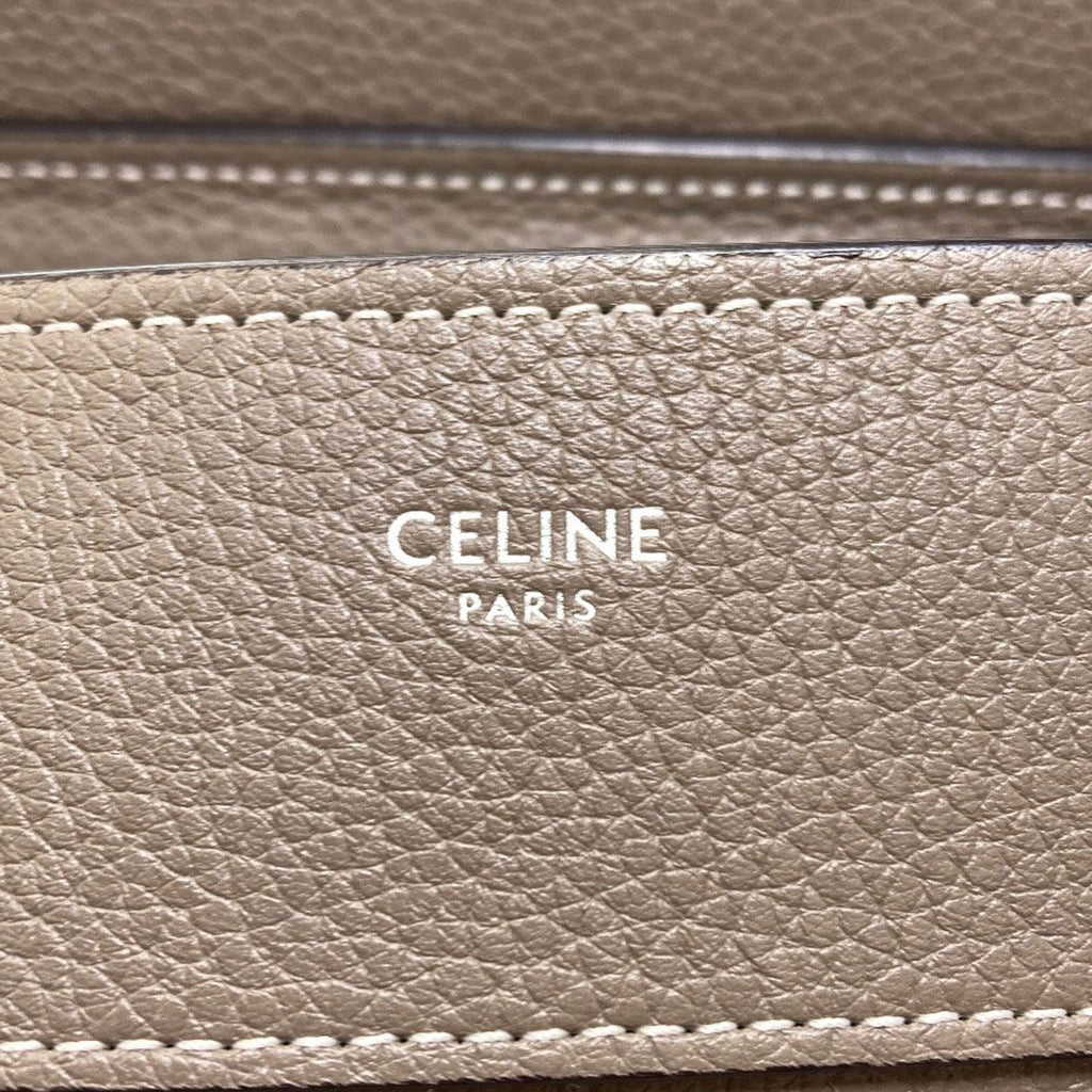 Celine Luggage Micro Handbag Leather — view 6