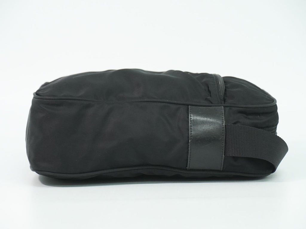 Prada Nylon Shoulder Bag Pochette Black — view 4