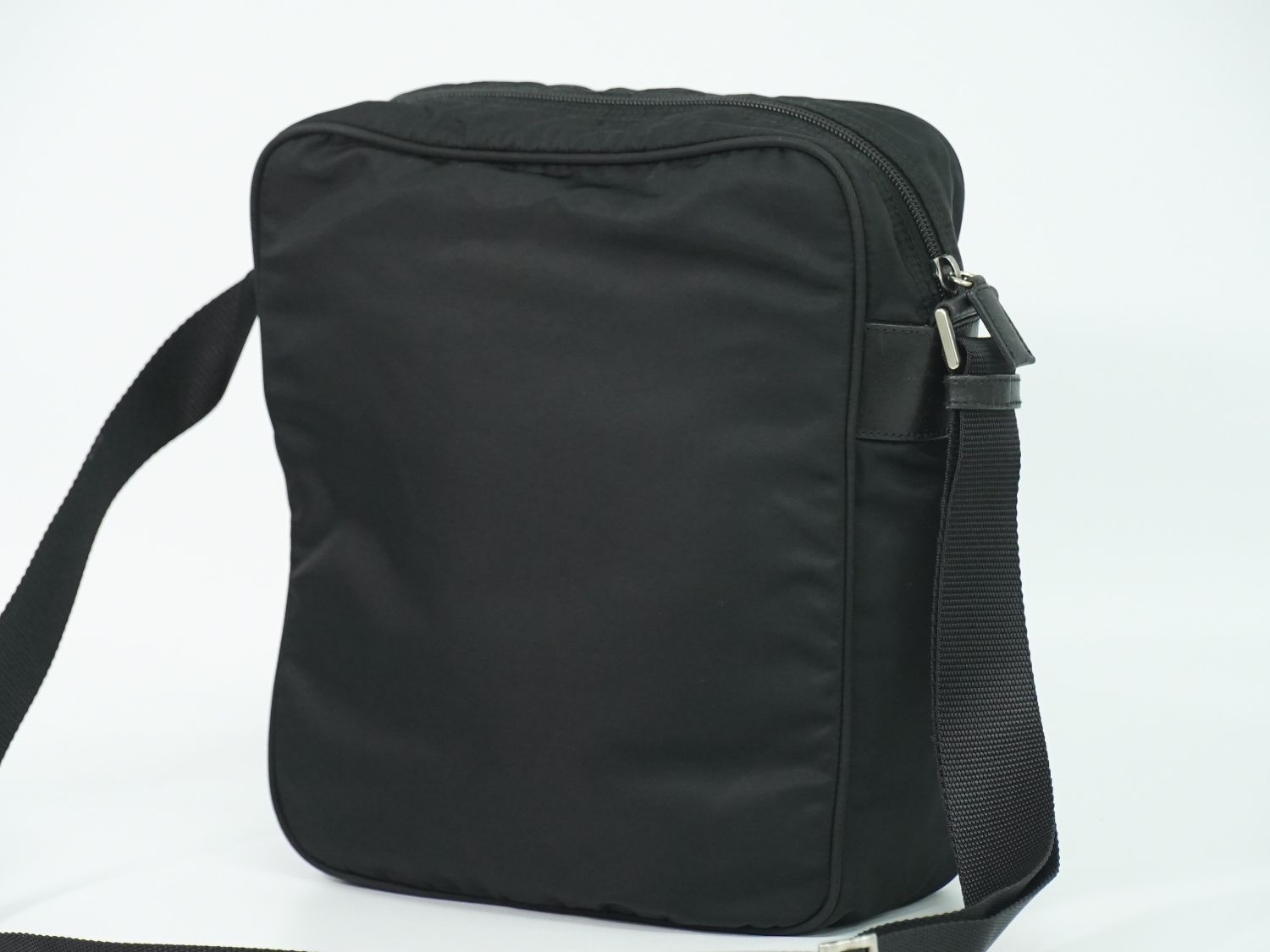 Prada Nylon Shoulder Bag Pochette Black — view 2