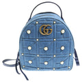 Gucci GG Marmont Denim Backpack Indigo