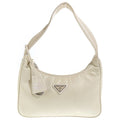 Prada Reedition Nylon Mini Handbag Beige