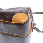 Louis Vuitton Monogram Nile Shoulder Bag Brown Leather Gold — view 5