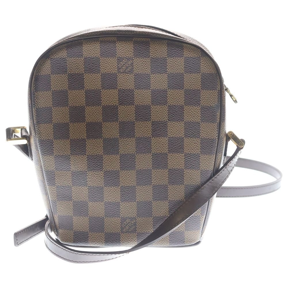 Louis Vuitton Ipanema PM Damier Leather Shoulder Bag Gold Brown — view 2