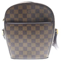 Louis Vuitton Ipanema PM Damier Leather Shoulder Bag Gold Brown