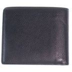 Celine Logo Bifold Wallet Compact Card Case Black Leather — view 2