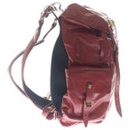 Gucci Rebel Tiger Cat Head GG Marmont Backpack Red Leather Gold — view 3