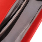 Chanel CC Logo Small Calf Leather Chain Shoulder Bag Gunmetal Red — view 4