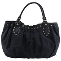Gucci Studded GG Canvas Black Tote