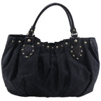 Gucci Studded GG Canvas Black Tote