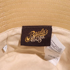 Loewe Paula's Ibiza Leather Logo Patch Canvas Bucket Hat Beige — view 7