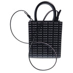 Celine Logo Vertical Cover Mini 2-Way Mini Shoulder Bag Phone Black Leather Gold — view 2