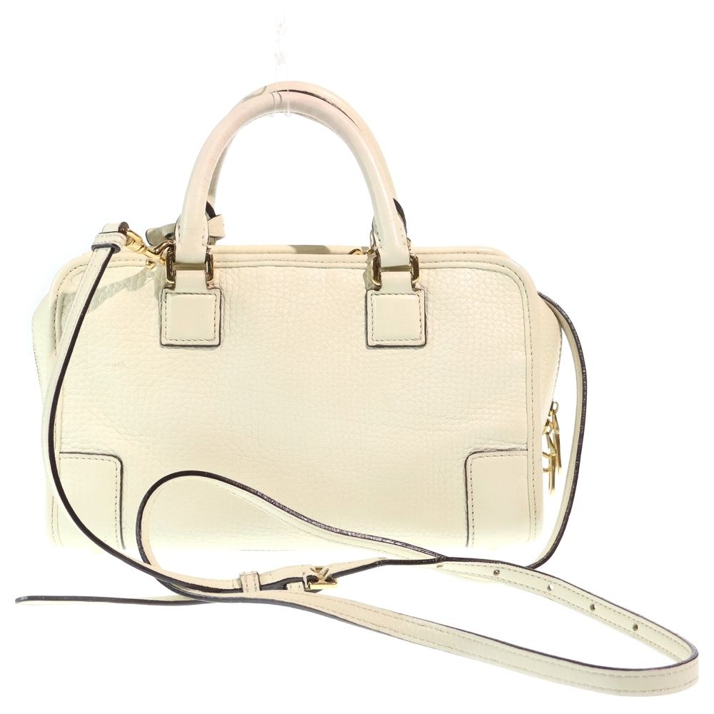 Loewe Amazona 23 2-Way Shoulder Bag White Ivory Leather Gold — view 2