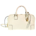 Loewe Amazona 23 2-Way Shoulder Bag White Ivory Leather Gold