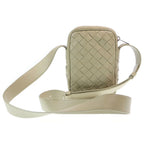 Bottega Veneta Intrecciato Shoulder Bag Mini Bag Light Green Leather Silver — view 2