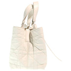 Dior Cannage Toujour Handbag White Leather Gold — view 3