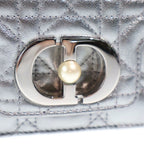 Dior Monsieur Joli Top Handle 2-Way Mini Shoulder Bag Silver Leather — view 5