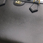 Gucci Diana 2-Way Tote Shoulder Bag Black Leather Gold — view 5