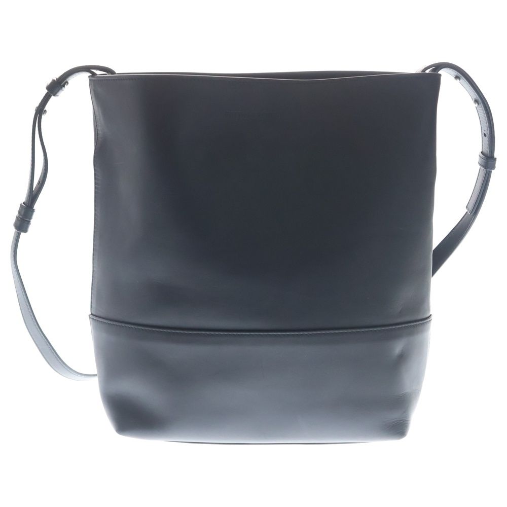 Bottega Veneta Shoulder Bag Black Leather Silver