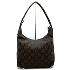 Gucci 001 Shoulder Bag GG Nylon Brown — view 4