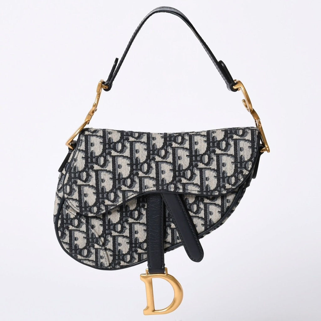 Dior Saddle Mini Bag M ZQ Oblique Navy