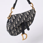 Dior Saddle Mini Bag M ZQ Oblique Navy — view 3