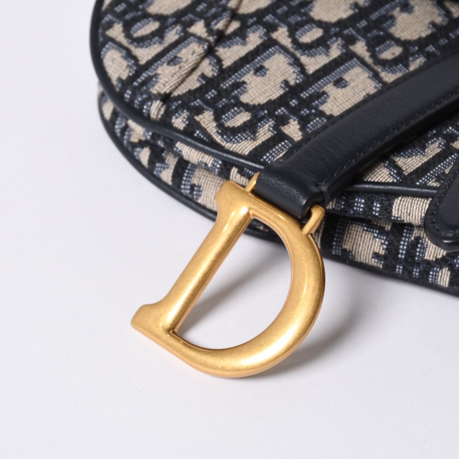 Dior Saddle Mini Bag M ZQ Oblique Navy — view 8