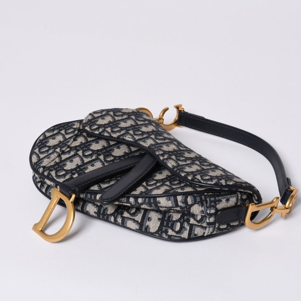 Dior Saddle Mini Bag M ZQ Oblique Navy — view 6