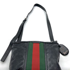 Gucci GG Supreme Fiat 500 Collaboration Sherry Shoulder Bag Leather Black — view 5
