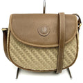 Gucci 007 14 Shoulder Bag Canvas Leather Brown Vintage
