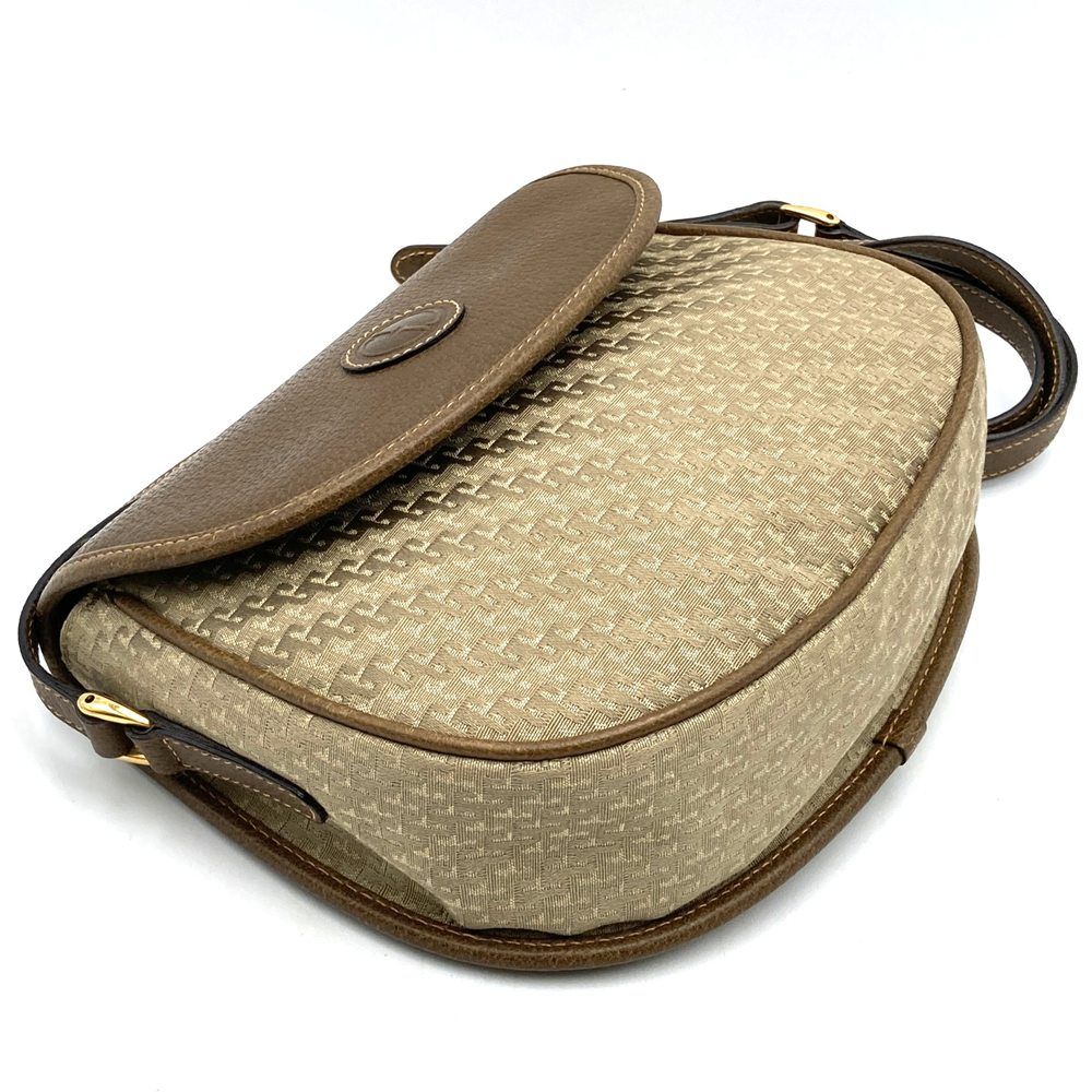 Gucci 007 14 Shoulder Bag Canvas Leather Brown Vintage — view 3