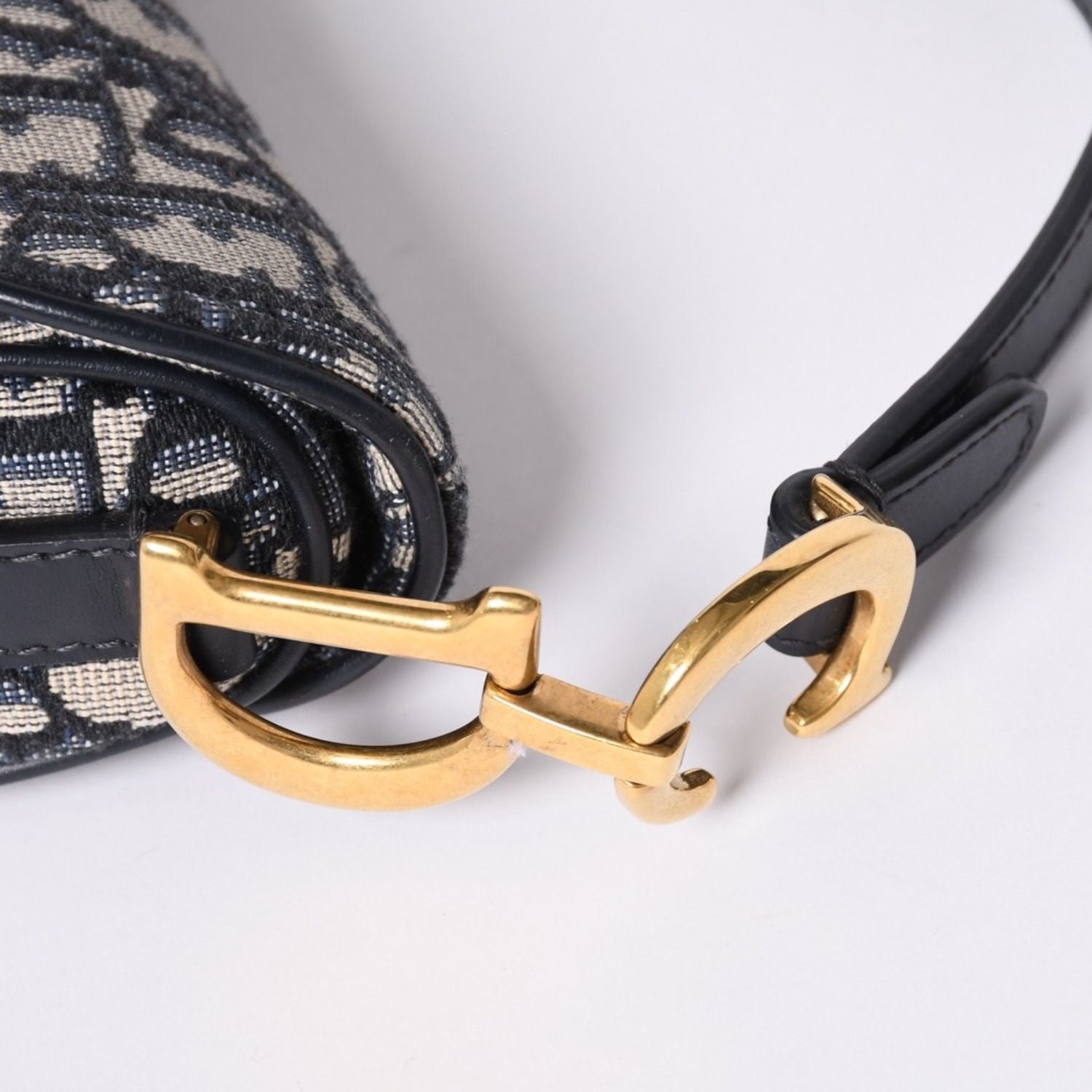 Dior Saddle Bag Mini Oblique Jacquard — view 7