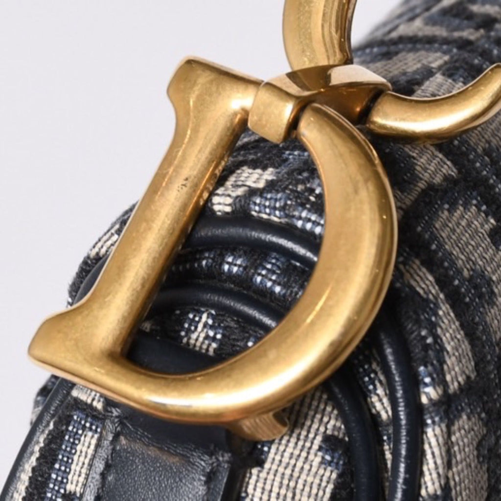 Dior Saddle Bag Mini Oblique Jacquard — view 6