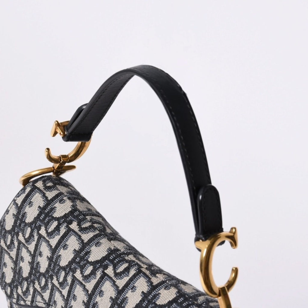 Dior Saddle Bag Mini Oblique Jacquard — view 4