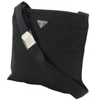 Prada Pochette Satin Nero Black Shoulder Bag — view 2