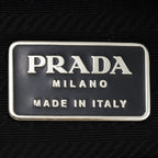 Prada Pochette Satin Nero Black Shoulder Bag — view 8