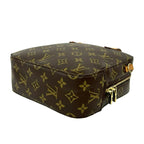Louis Vuitton Vintage Spontini Monogram Leather Shoulder Bag Pochette Brown — view 8
