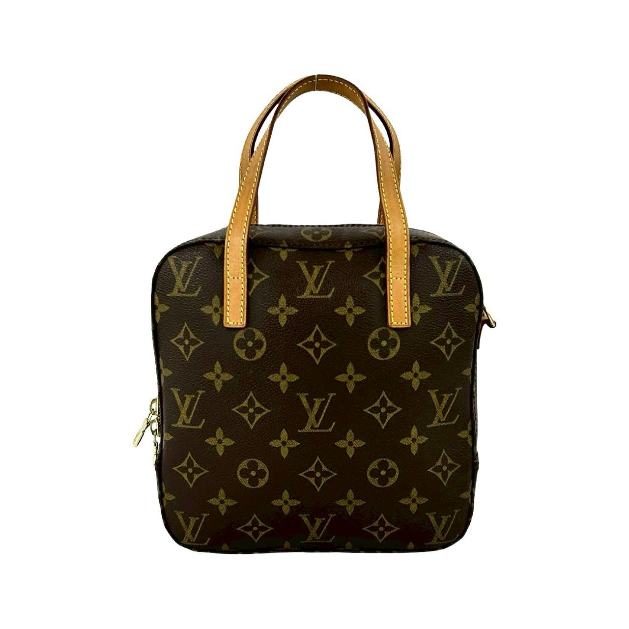 Louis Vuitton Vintage Spontini Monogram Leather Shoulder Bag Pochette Brown — view 3