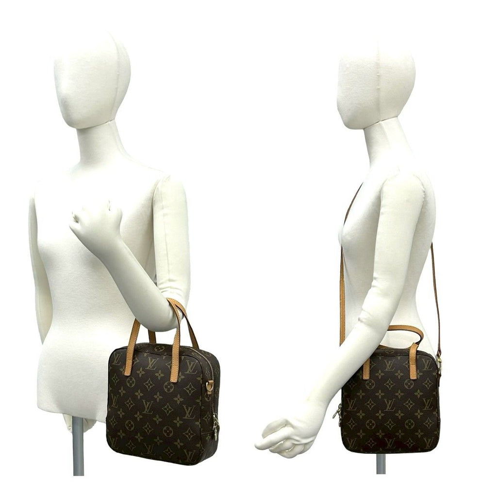 Louis Vuitton Vintage Spontini Monogram Leather Shoulder Bag Pochette Brown — view 2