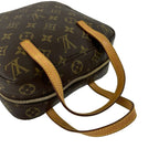 Louis Vuitton Vintage Spontini Monogram Leather Shoulder Bag Pochette Brown — view 4