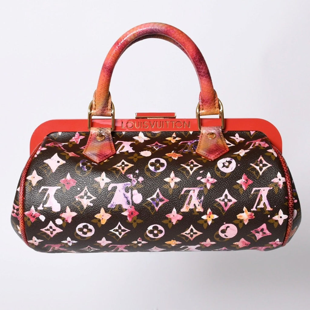 Louis Vuitton Monogram Water Color Richard Prince Papillon Handbag Brown — view 2