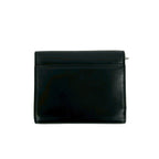Saint Laurent Yves YSL Logo Studded Leather Bifold Wallet Mini Black — view 2