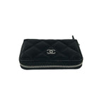 Chanel With Quilted CC Logo Caviar Leather Coin Purse Black — view 3