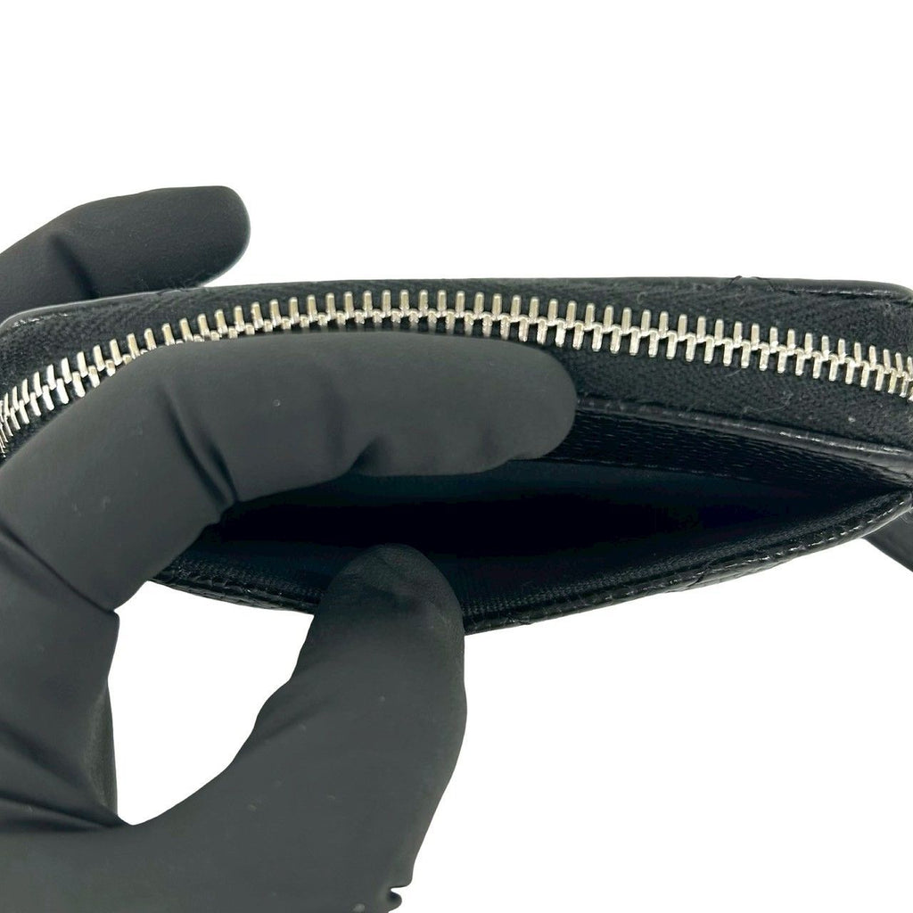 Chanel With Quilted CC Logo Caviar Leather Coin Purse Black — view 9