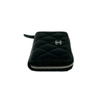 Chanel With Quilted CC Logo Caviar Leather Coin Purse Black — view 5